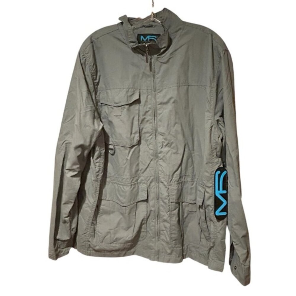 New No Tag Mack Russo Lightweight Utility Jacket Windbreaker Water Resist Mens‎
